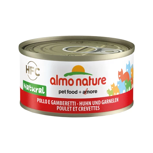 Almo Nature HFC 70 Natural Kattenvoer - Blik - Kip En Garnalen 5 Almo Nature HFC 70 Natural Kattenvoer - Blik - Kip En Garnalen - Afbeelding 3