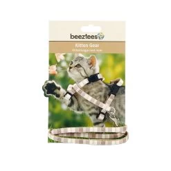 Beeztees Nylon Kittentuigje -Dierenwinkel beeztees nylon kittenhalsband beige 15 33 cm 123436 2000 none