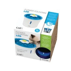Catit Senses 2.0 Flower Fountain LED -Dierenwinkel catit senses 20 flower fountain led 166672 0500 none