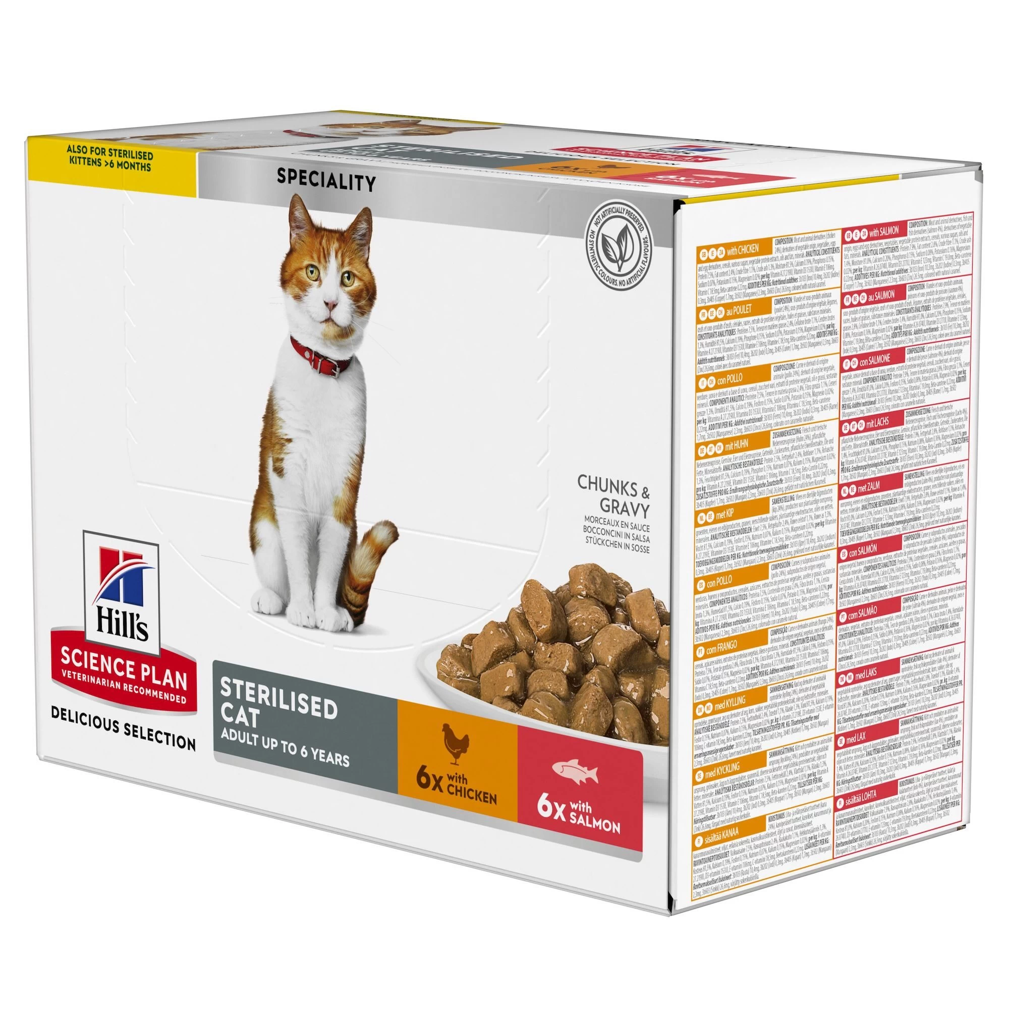 Hill's Science Plan - Feline Adult - Sterilised - Chicken - Maaltijdzakje 4 Hill's Science Plan - Feline Adult - Sterilised - Chicken - Maaltijdzakje - Afbeelding 2
