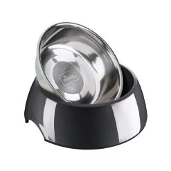 Hunter Melamine Voer- En Drinkbak - Zwart -Dierenwinkel hunter melamine voer en drinkbak zwart 169552 0500 none