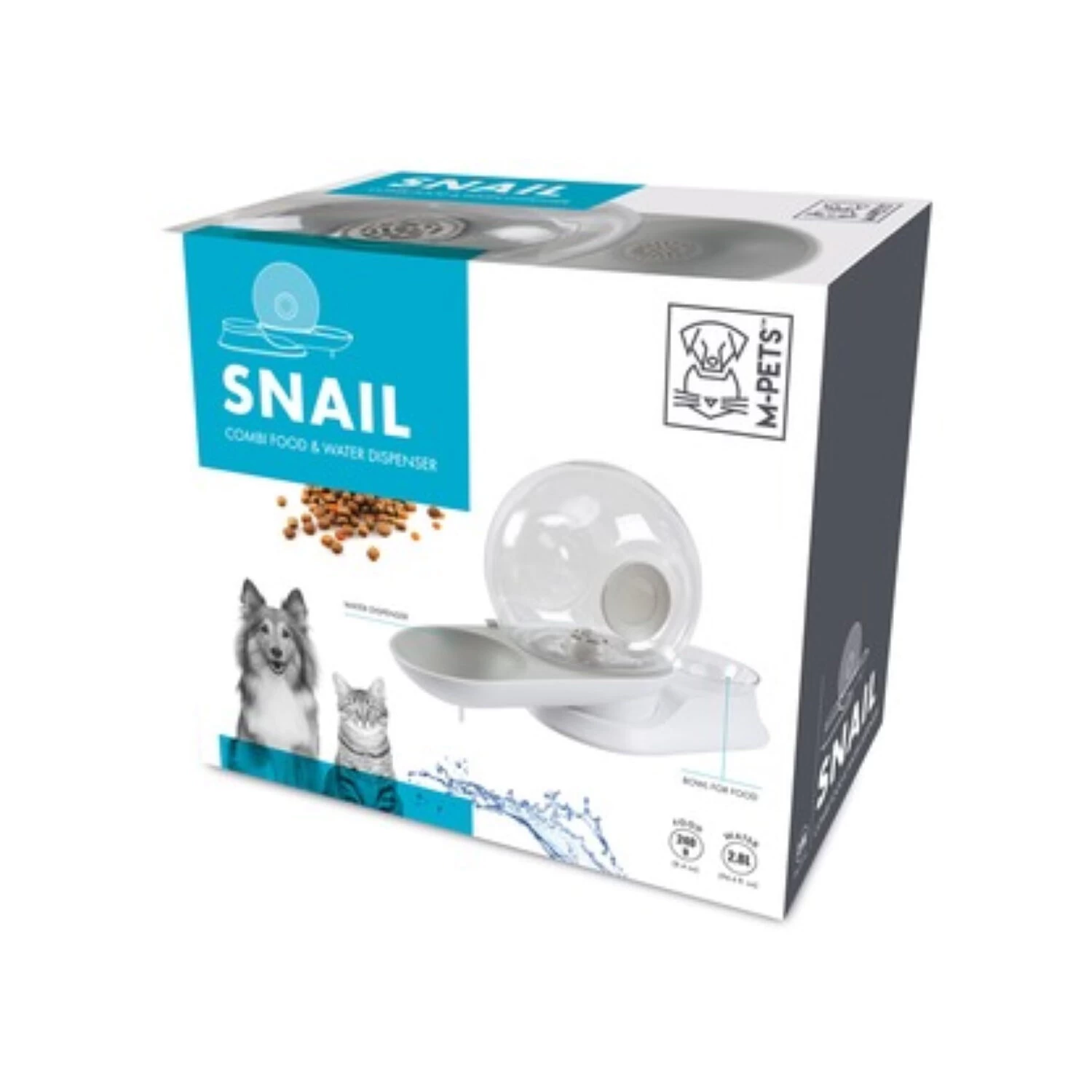 M-Pets Snail Combi Voedsel En Waterdispenser 5 M-Pets Snail Combi Voedsel En Waterdispenser - Afbeelding 3