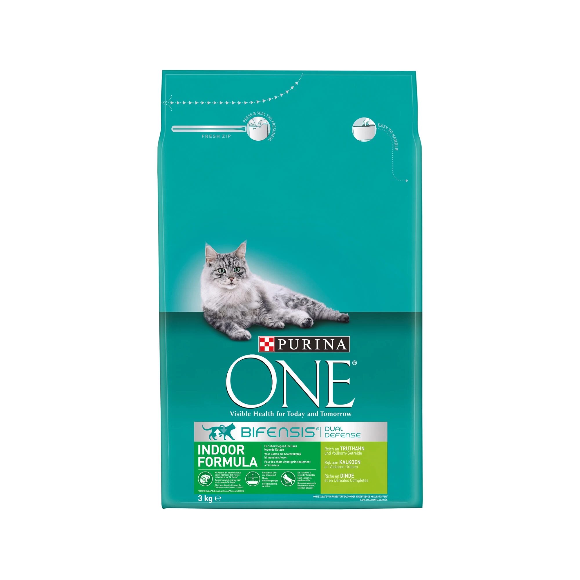 Purina One Cat Adult Indoor - Kalkoen 4 Purina One Cat Adult Indoor - Kalkoen - Afbeelding 2
