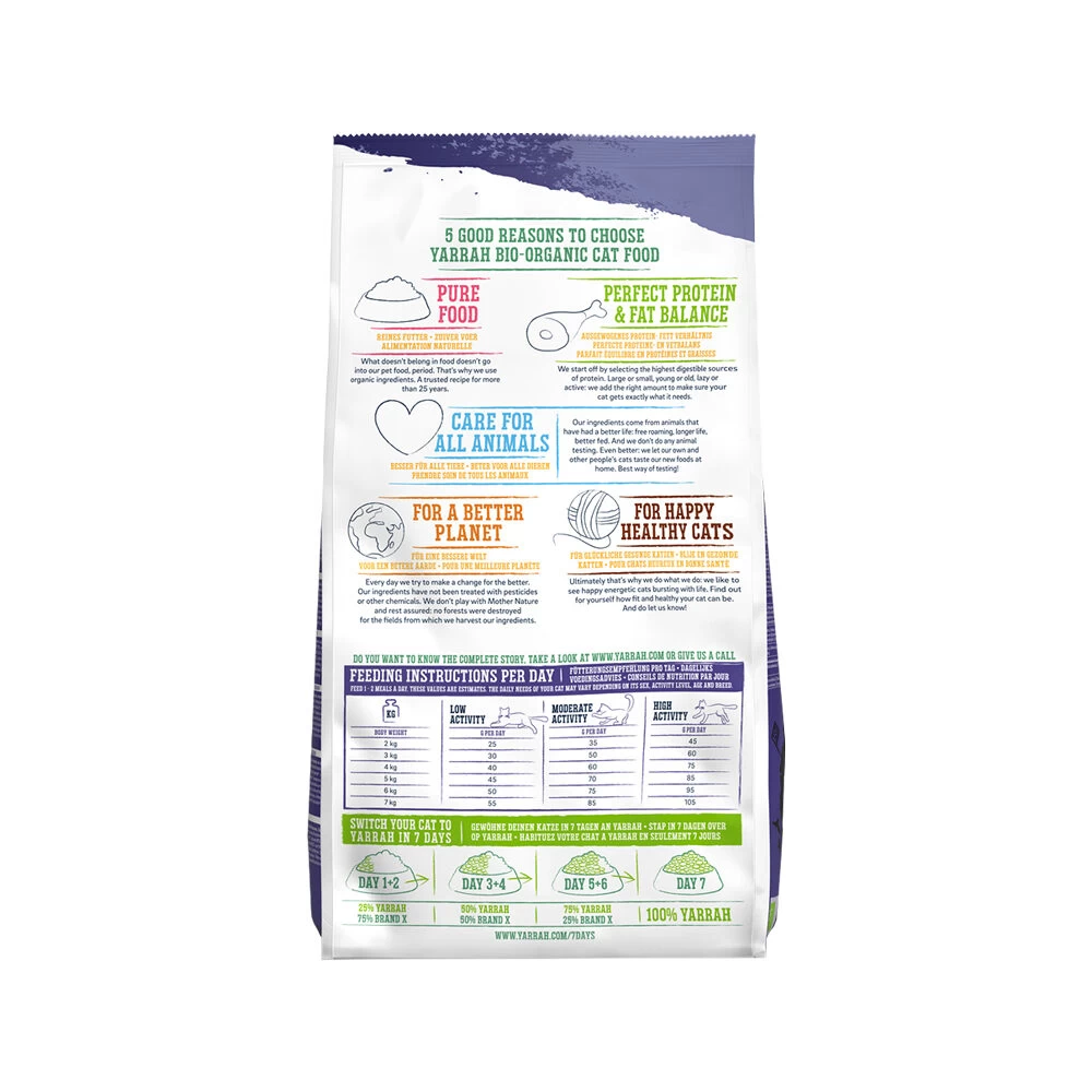Yarrah - Droogvoer Gesteriliseerde Kat Graanvrij Bio 5 Yarrah - Droogvoer Gesteriliseerde Kat Graanvrij Bio - Afbeelding 3